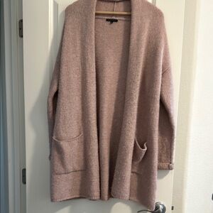 Women's Pink Sweater Cardigan